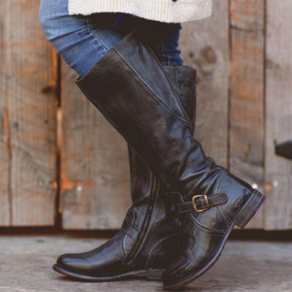 NWOT Bed Stu Women's Glaye Wide Calf Leather Boots